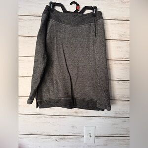 LOFT Gray Off-the-Shoulder Sweater